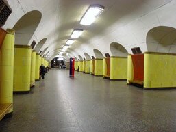 Вестибюль станции метро Рижская