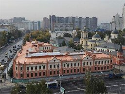 Вид на Покровский монастырь в Москве с Таганской улицы
